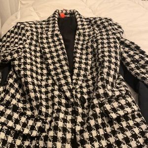 Houndstooth lined new blazer
